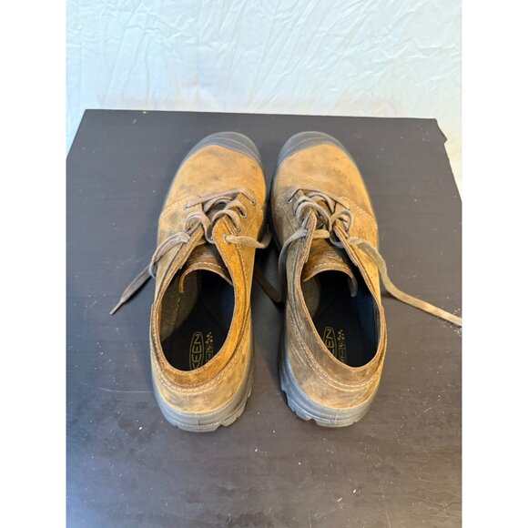 Keen Mens Brown Leather Shoes Hiking Size 12 Utility Briggs II - Picture 5 of 6
